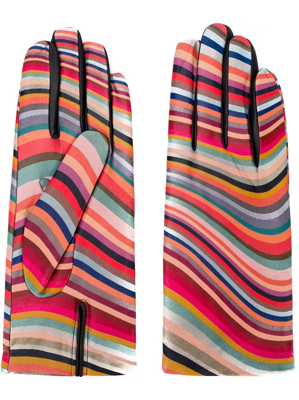 Fashion striped glove sample
